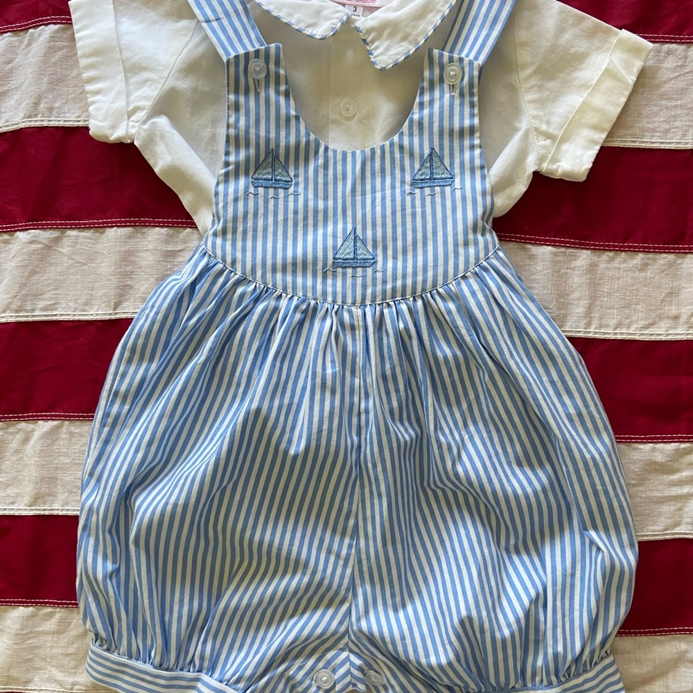 Made in paris vintage boys sail boat